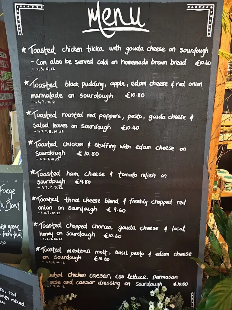 Menu_The Forge Coffee & Market Store_Castleisland_imagen_1