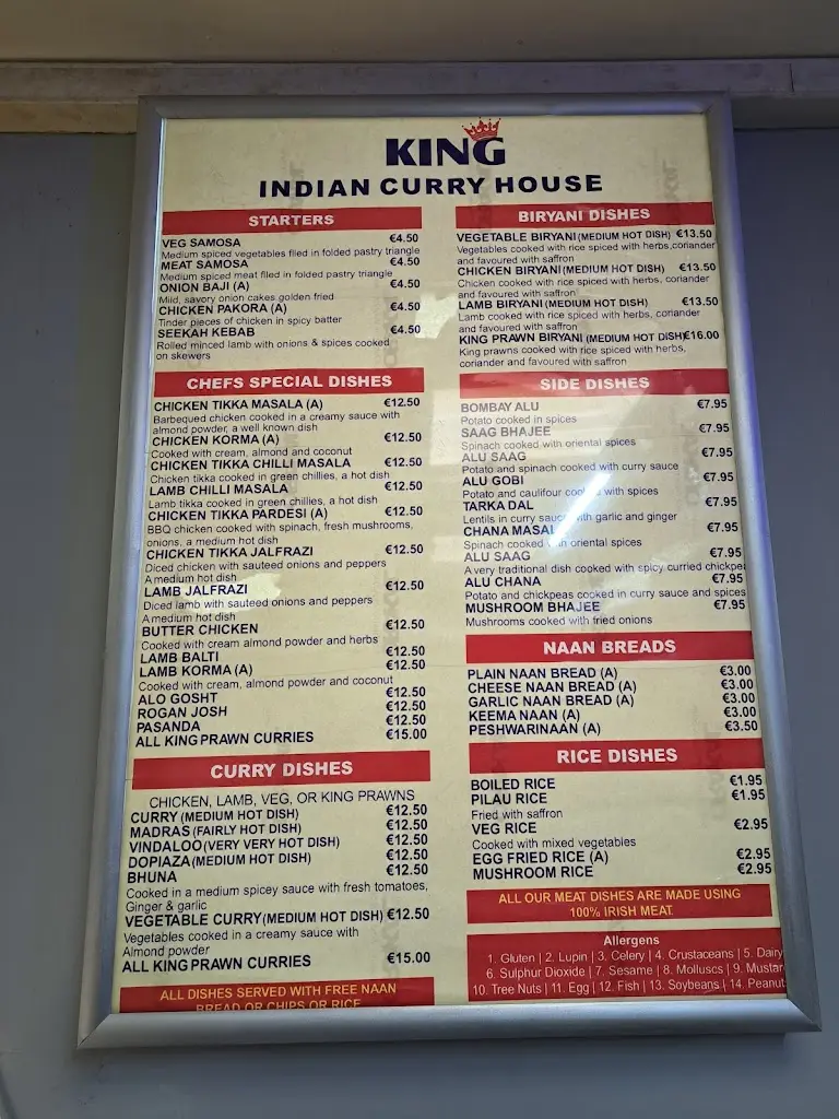 Menu_King Kebab Castleisland_Castleisland_imagen_1
