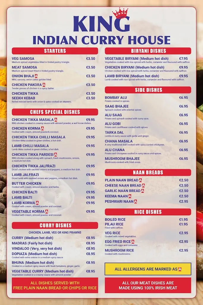 Menu_King Kebab Castleisland_Castleisland_imagen_3