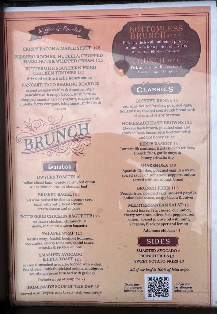 Menu_Dwyers of Cork_Cork City_image_4