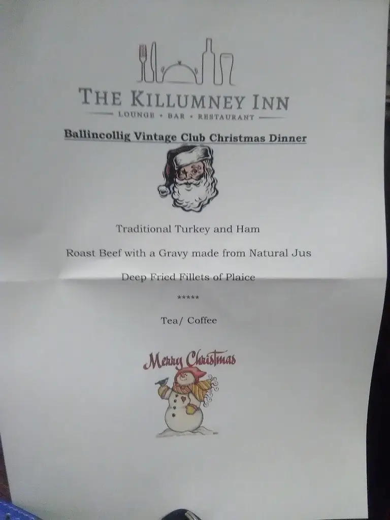 Menu_The Killumney Inn_Killumney_image_1