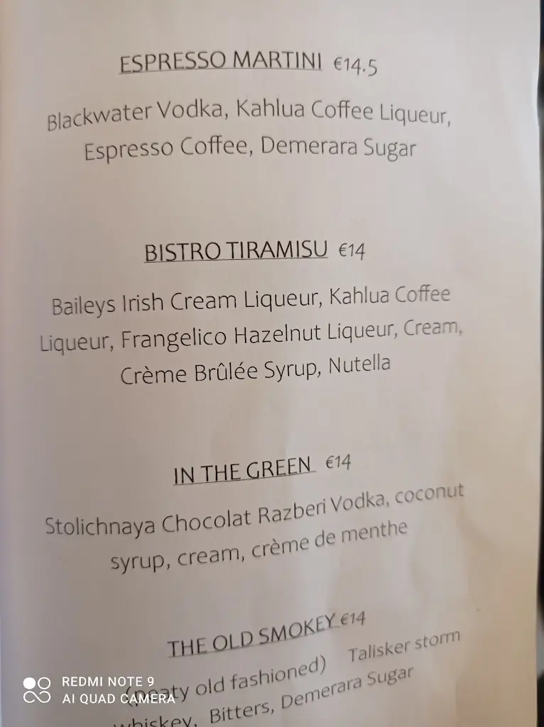 Menu_The Old Bank Dungarvan_Dungarvan_image_1