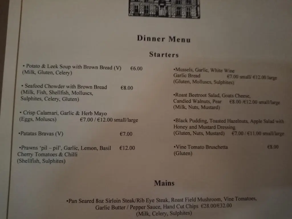 Menu_The Old Bank Dungarvan_Dungarvan_image_2