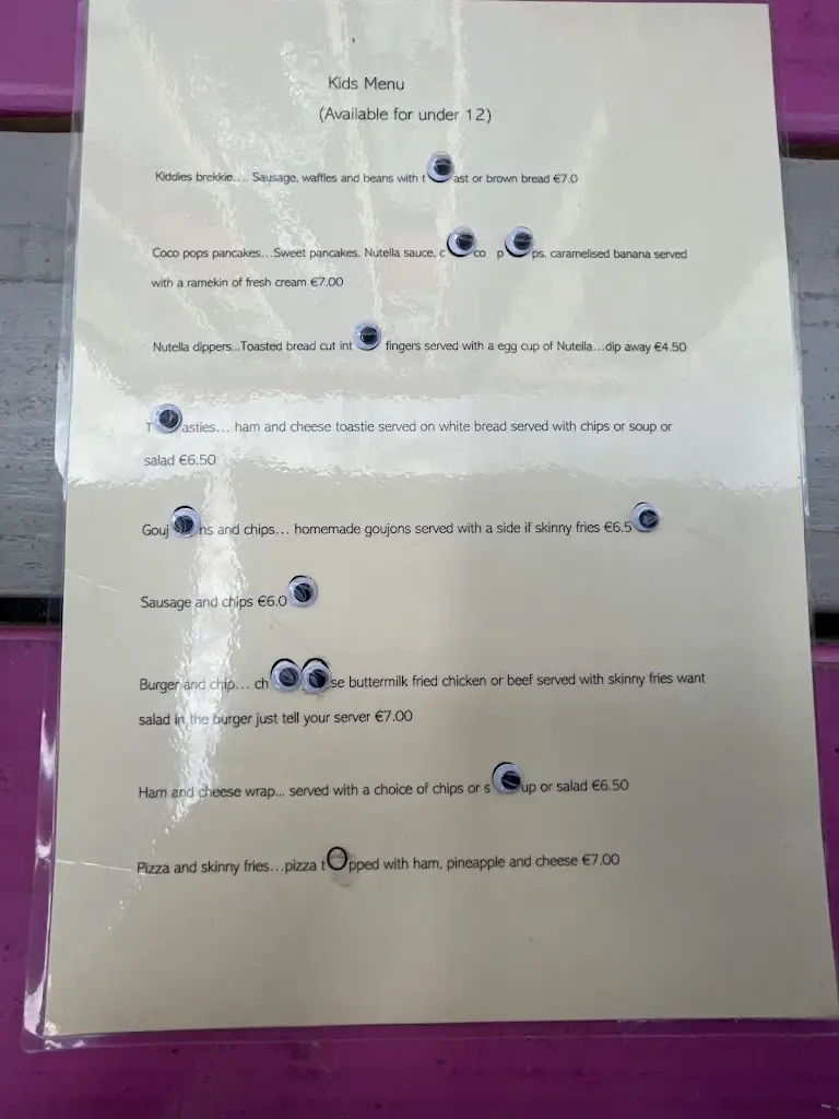 Menu_The 2 Sisters Restaurant_Dungarvan_imagen_2