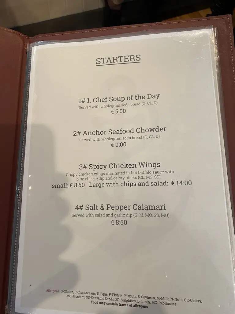 Menu_Anchor Bar_Dungarvan_image_1