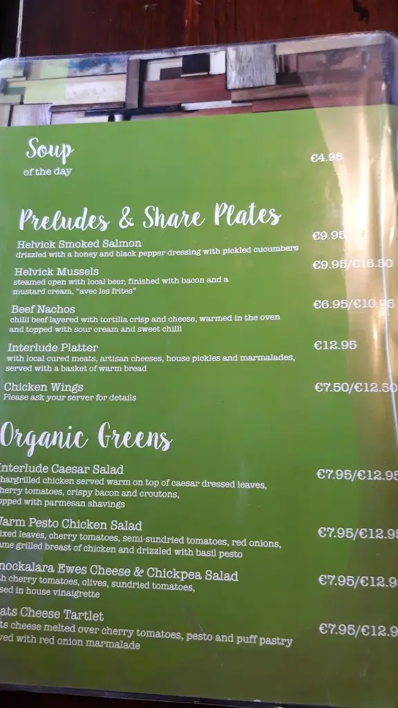 Menu_Interlude Restaurant_Dungarvan_image_2