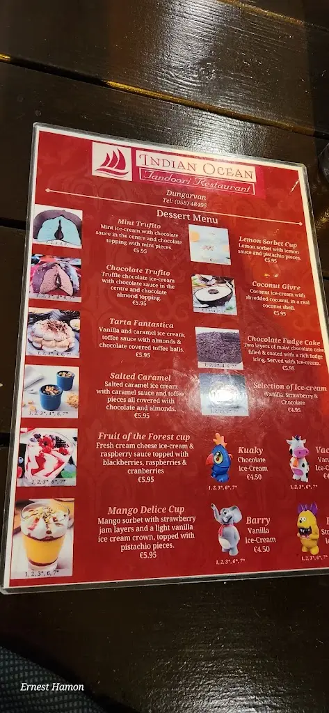 Menu_Indian Ocean Restaurant_Dungarvan_image_4