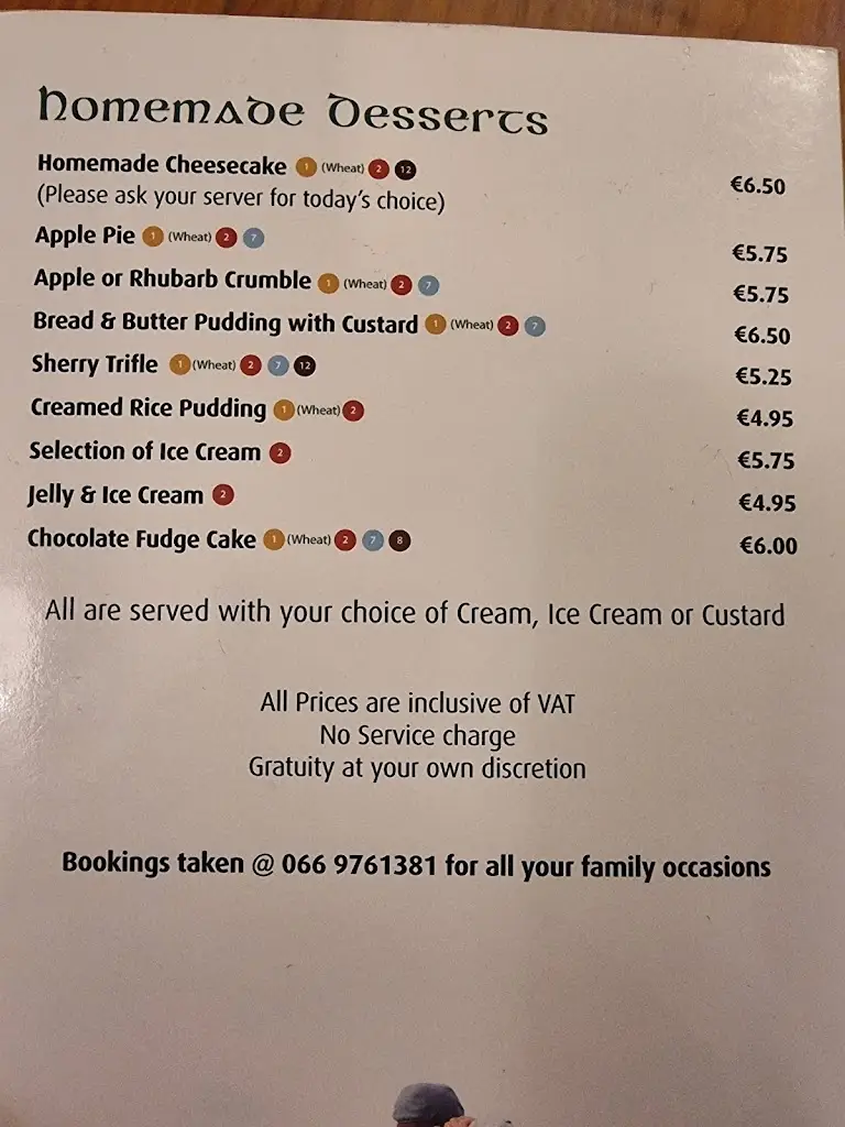 Menu_Bunkers Bar and Restaurant_Killorglin_immagine_1