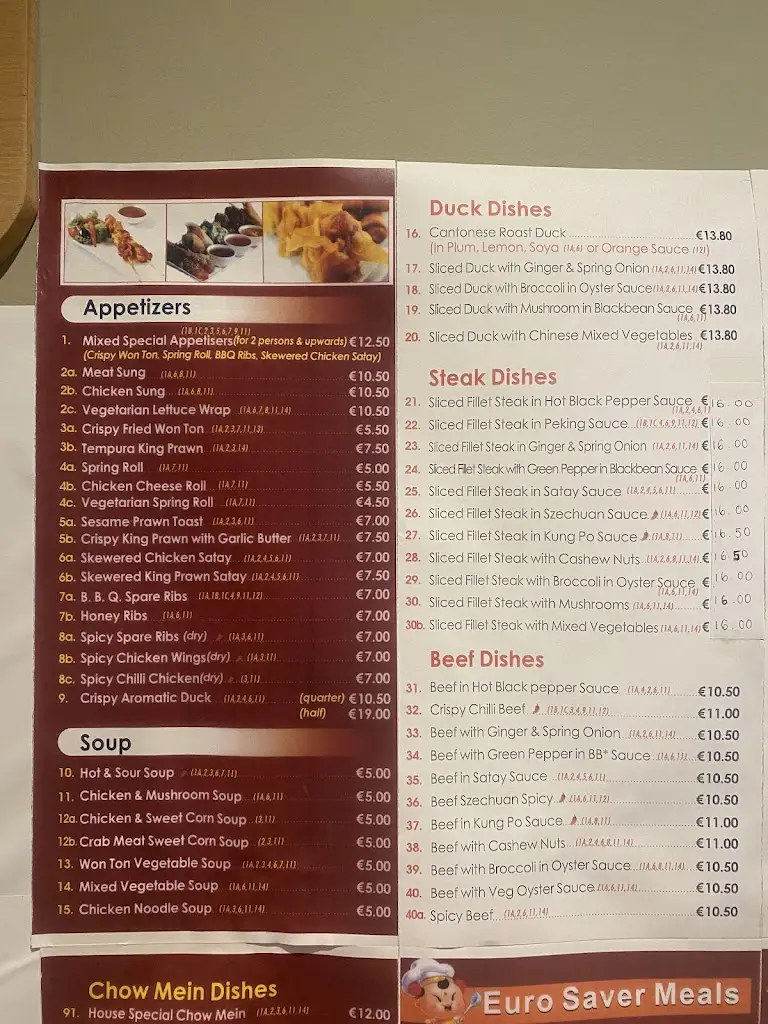 Menu_Harmony Chinese_Killorglin_image_1