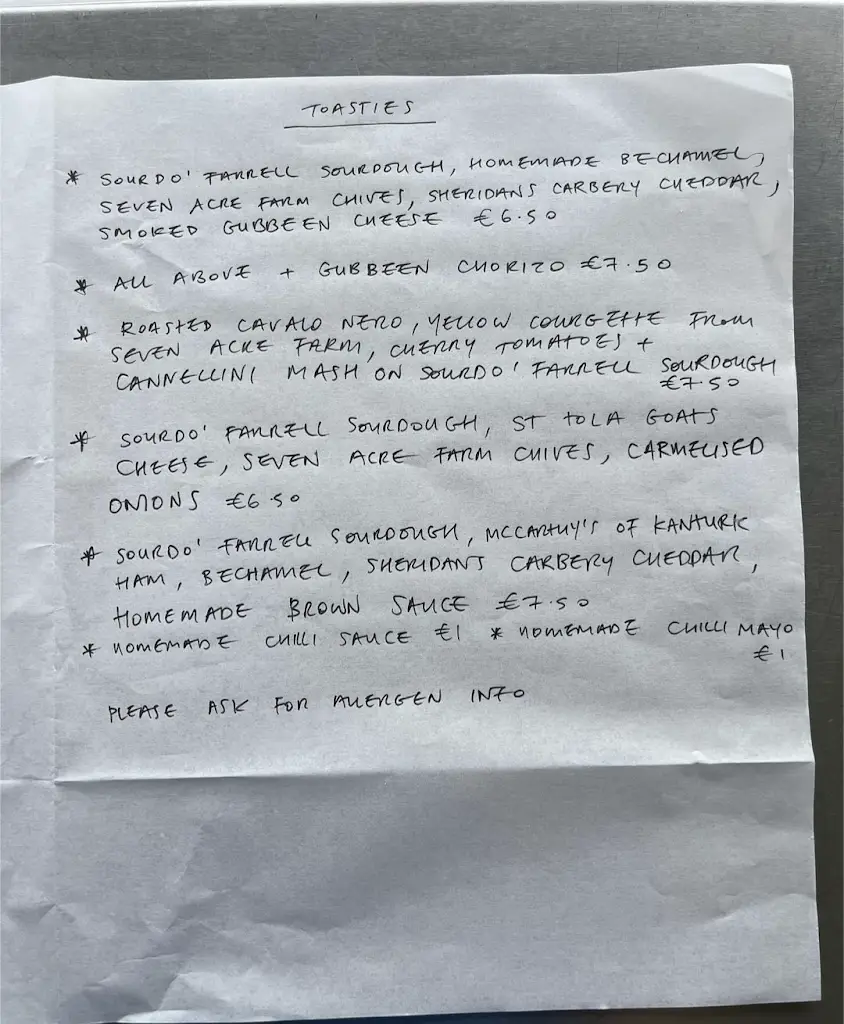 Menu_Beag Cafe_Kilrush_image_2