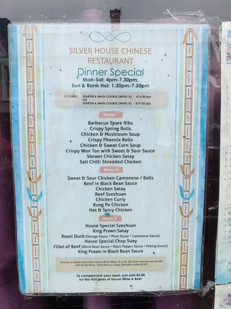 Menu_Silver House Restaurant_Kilrush_image_3