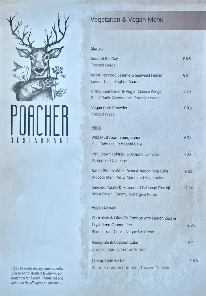 Menu_Poacher Restaurant_Ballina_image_3