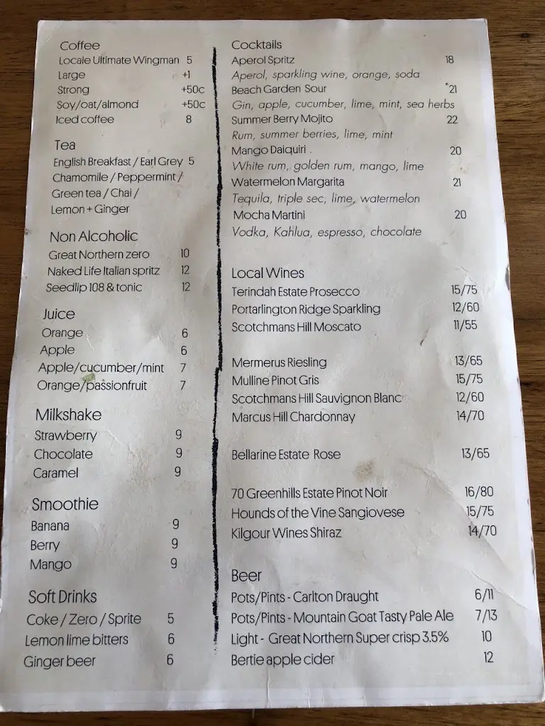 Menu_The Auld Triangle_Macroom_image_2