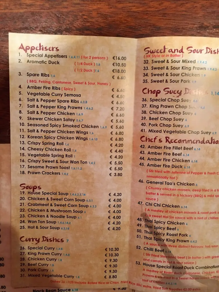Menu_The Castle View Chinese Restaurant_Macroom_image_4