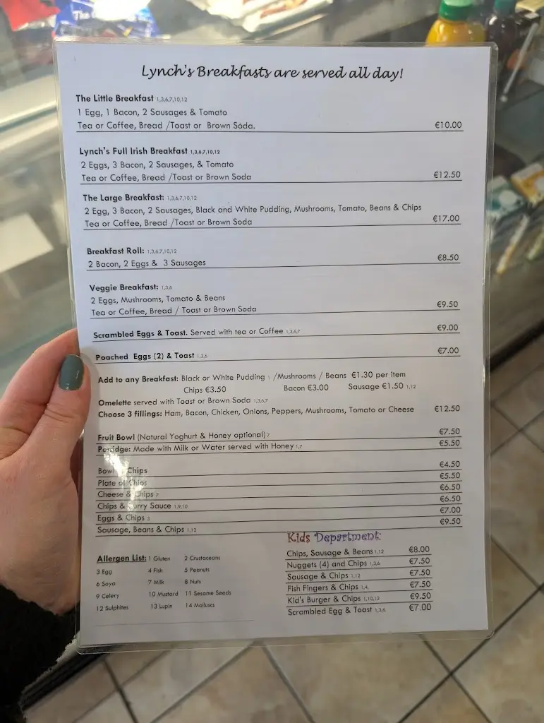 Menu_Lynchs Bakery_Macroom_image_1