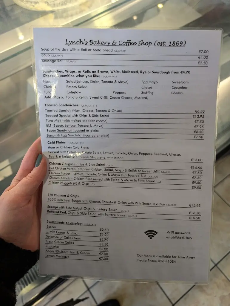 Menu_Lynchs Bakery_Macroom_image_2
