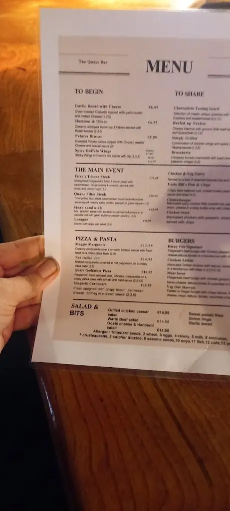 Menu_The Quays Bar Tapas & Grill_Fermoy_image_2