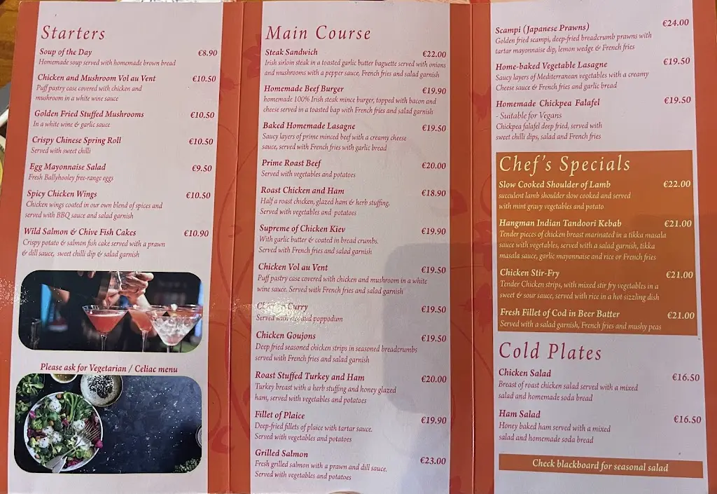 Menü_Corbett Court Hotel & Restaurant_Fermoy_Bild_1