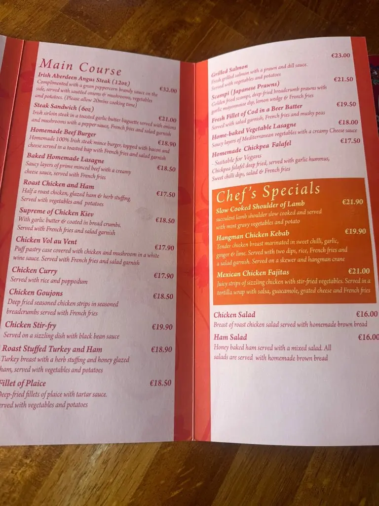 Menü_Corbett Court Hotel & Restaurant_Fermoy_Bild_3