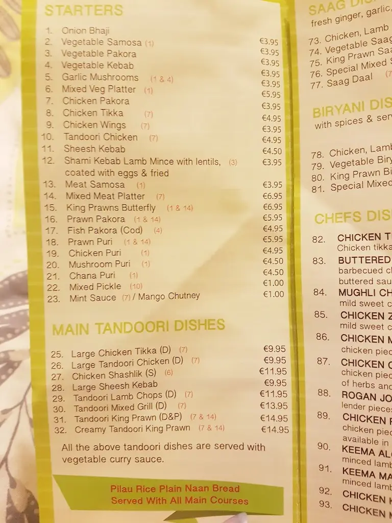 Menu_Raj Indian Cuisine_Fermoy_image_2