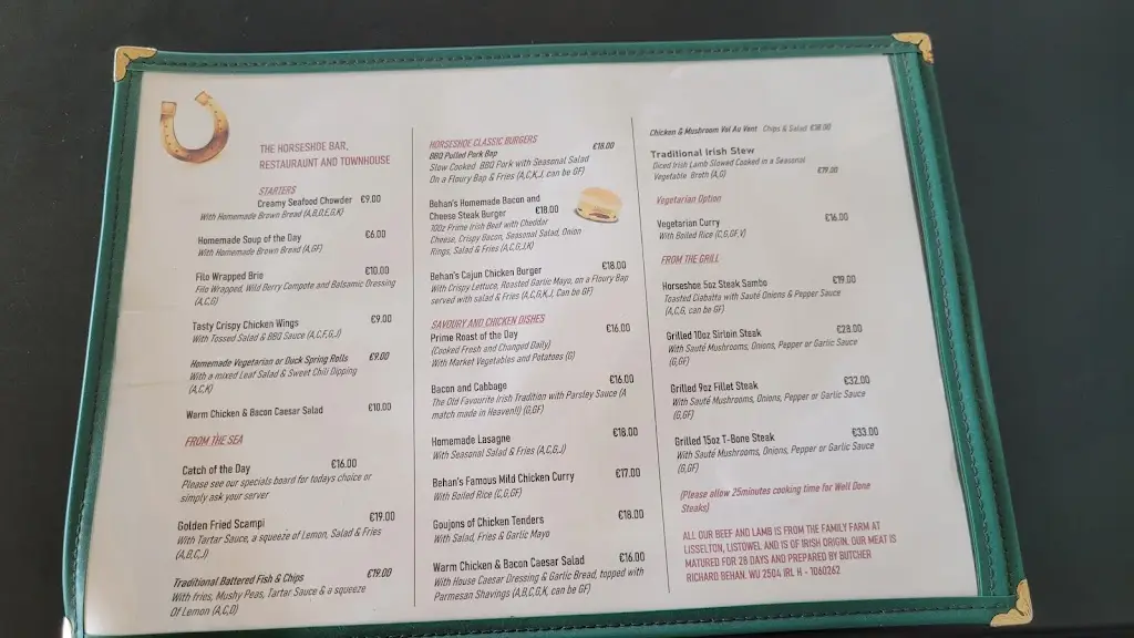 Menu_Horseshoe Bar & Restaurant_Listowel_image_4