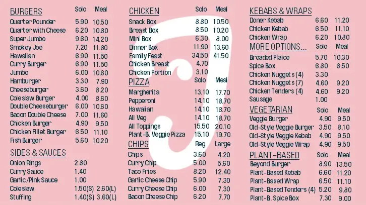 Menu_Jumbo's Family Restaurant_Listowel_immagine_1