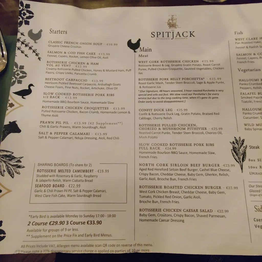 Menu_The SpitJack Limerick_Limerick_image_4