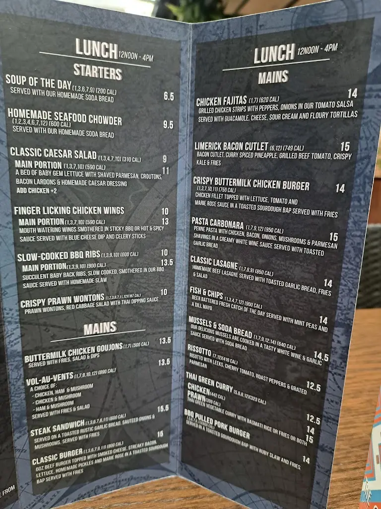 Menu_The Old Quarter GastroPub_Limerick_image_3