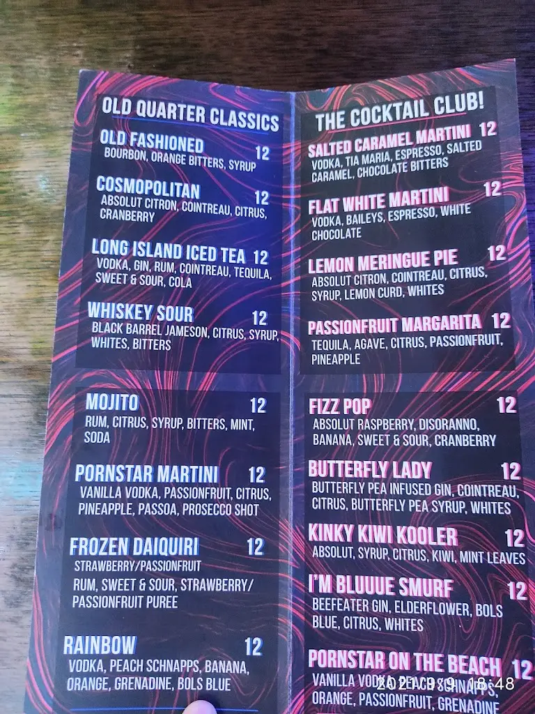 Menu_The Old Quarter GastroPub_Limerick_image_4