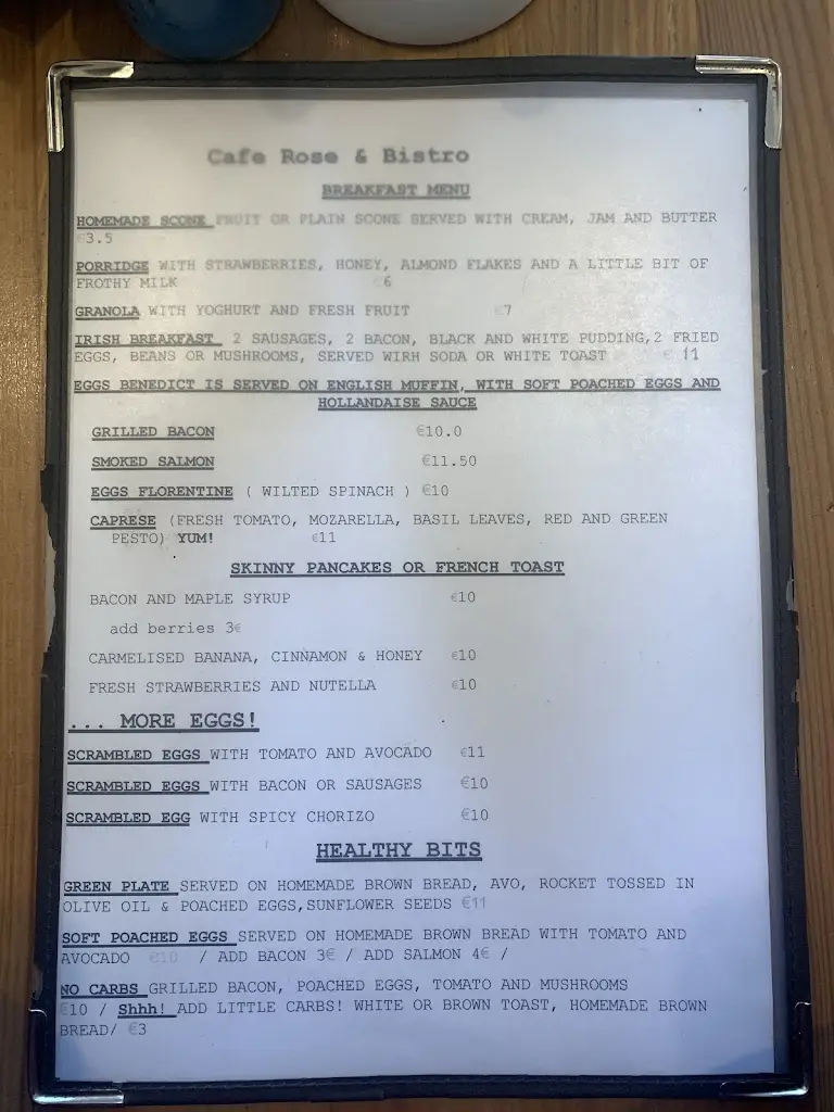 Menu_Café Rosé_Limerick_immagine_2