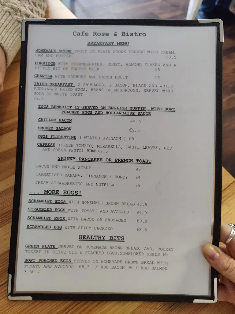 Menu_Café Rosé_Limerick_immagine_4