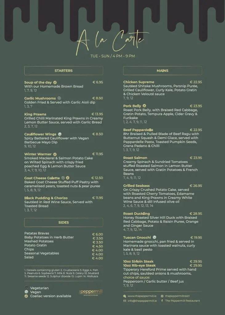 Menu_The Peppermill_Nenagh_image_3