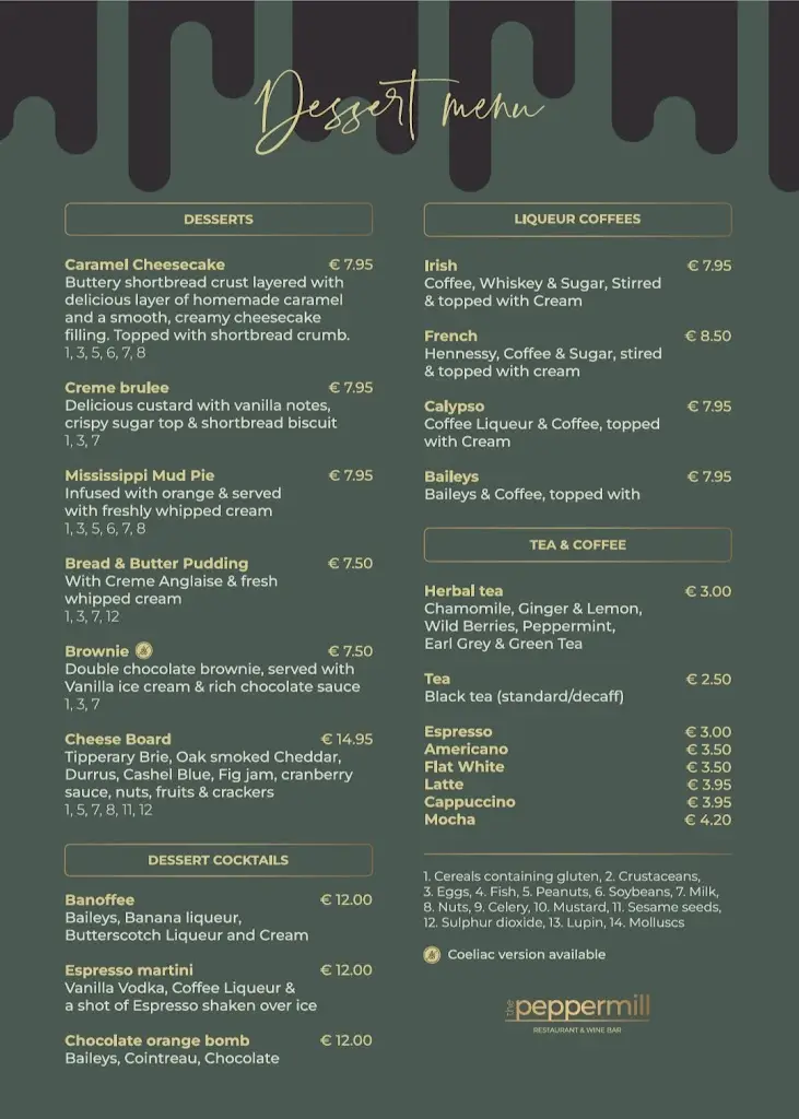 Menu_The Peppermill_Nenagh_image_4