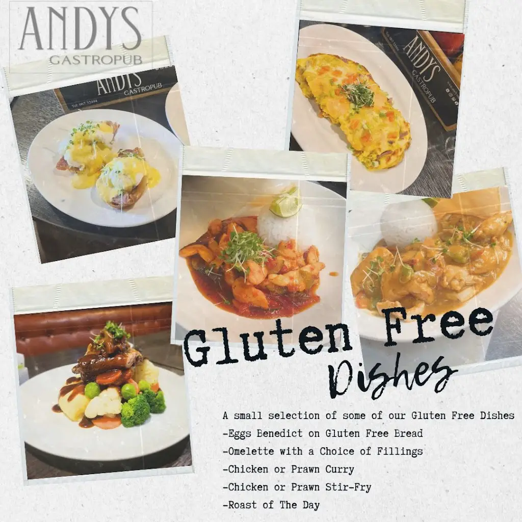 Menu_Andy's Gastropub Bed & Breakfast_Nenagh_image_1