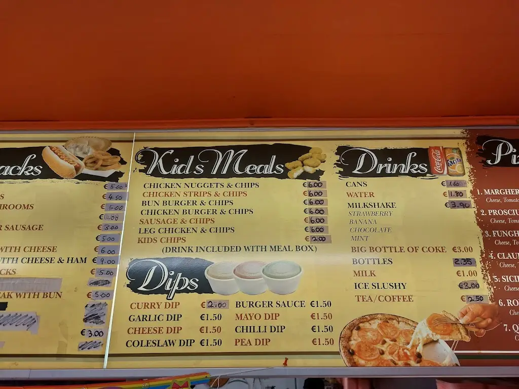 Menü_Claudios Takeaway and Pizzeria_Millstreet_Bild_3