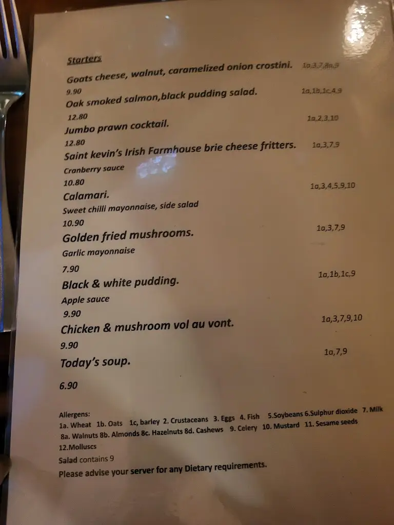 Menu_The Vintage_Kanturk_immagine_3