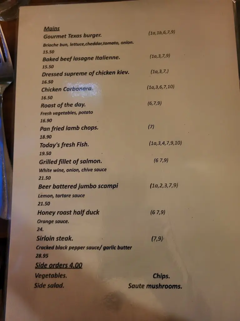 Menu_The Vintage_Kanturk_immagine_4