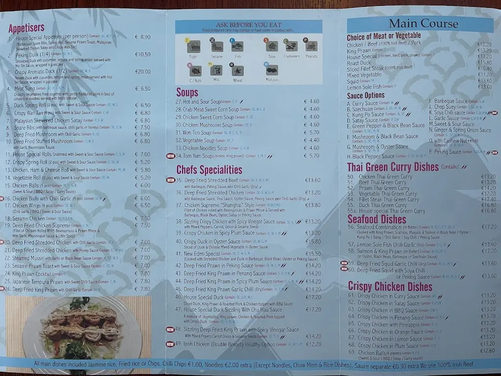 Menu_New Eden Chinese Restaurant_Kanturk_image_2