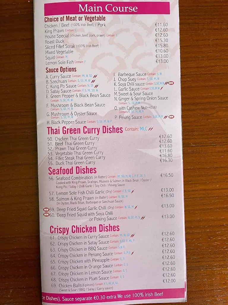 Menu_New Eden Chinese Restaurant_Kanturk_image_3
