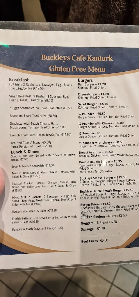 Menu_Buckley's Café_Kanturk_immagine_1