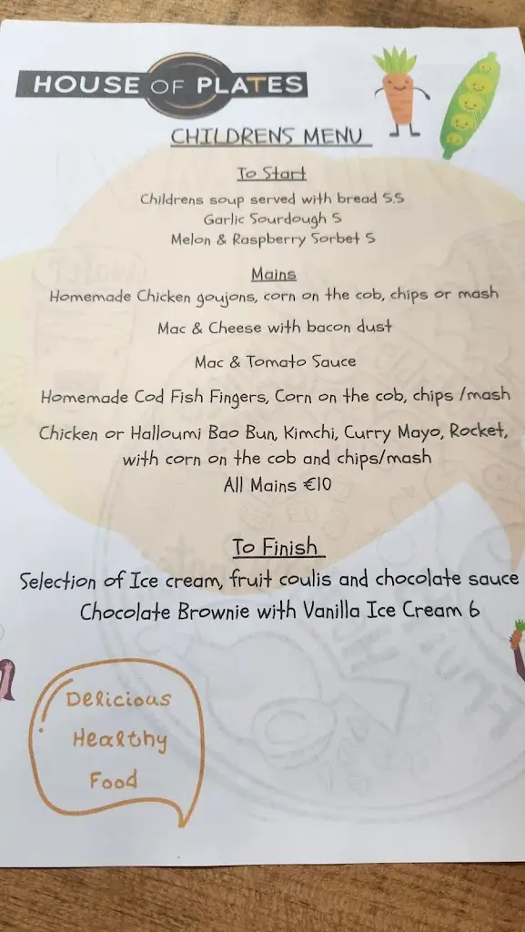 Menu_House of Plates_Mayo County_image_1