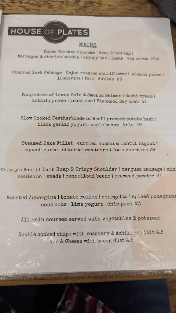 Menu_House of Plates_Mayo County_image_2