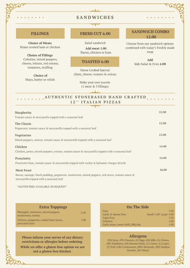 Menu_Geary's 1780 Bar & Eatery (Gough's)_Ráth Luirc_image_3