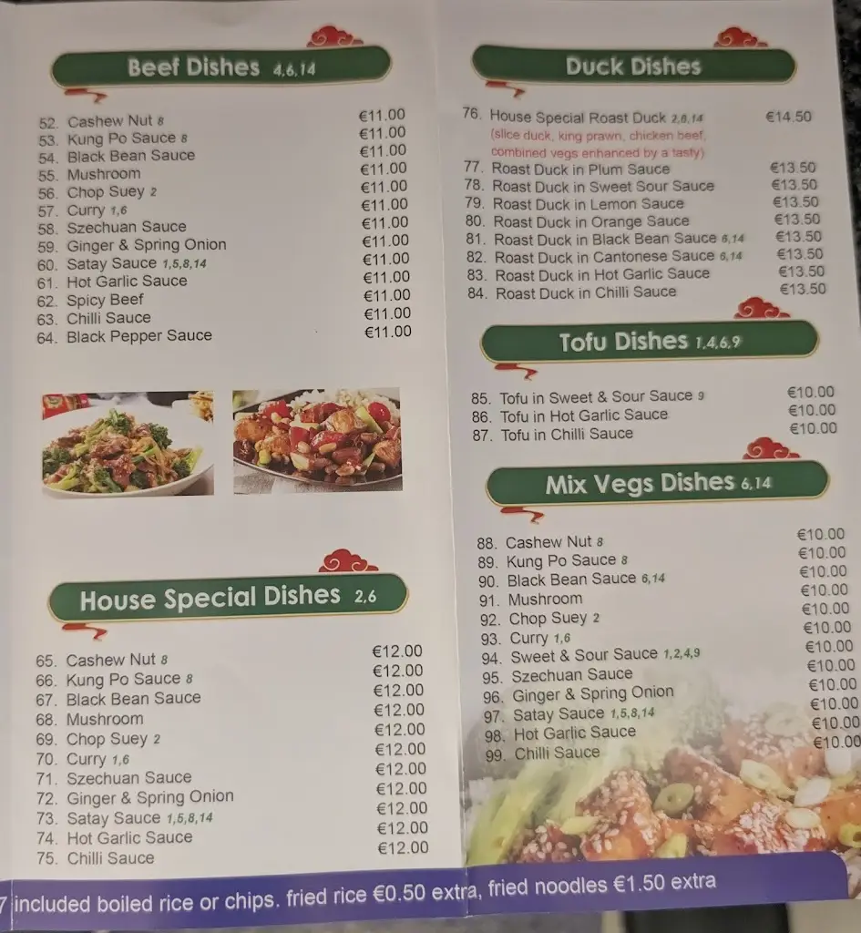 Menu_Eastern and oriental Chinese takeaway Newmarket on Fergus_Newmarket on Fergus_imagen_3