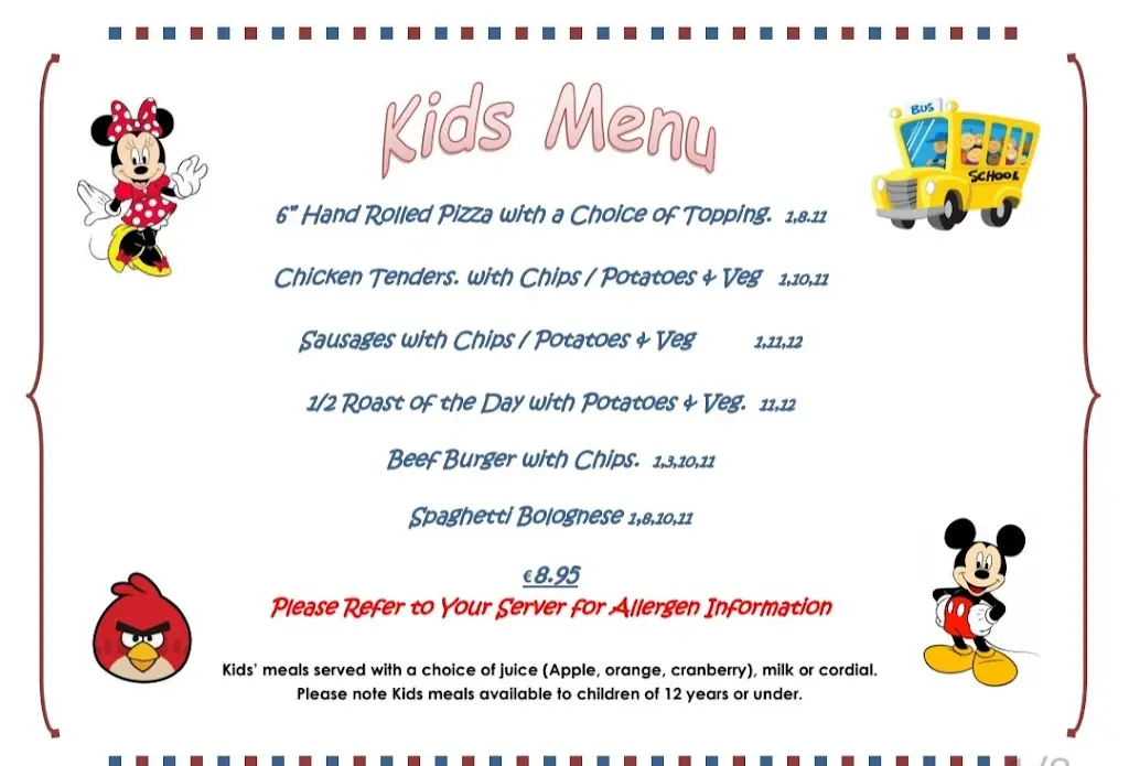 Menu_The Gallery Bar & Restaurant_Mallow_image_1