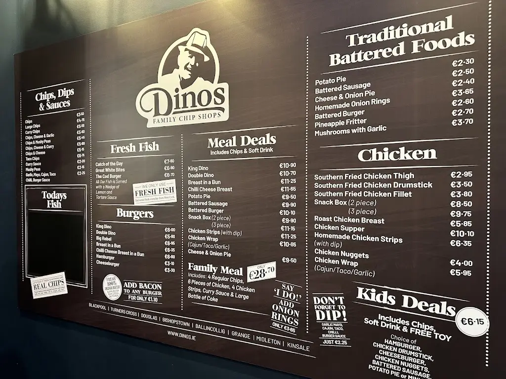 Menu_Dino's Kinsale_Kinsale_immagine_3