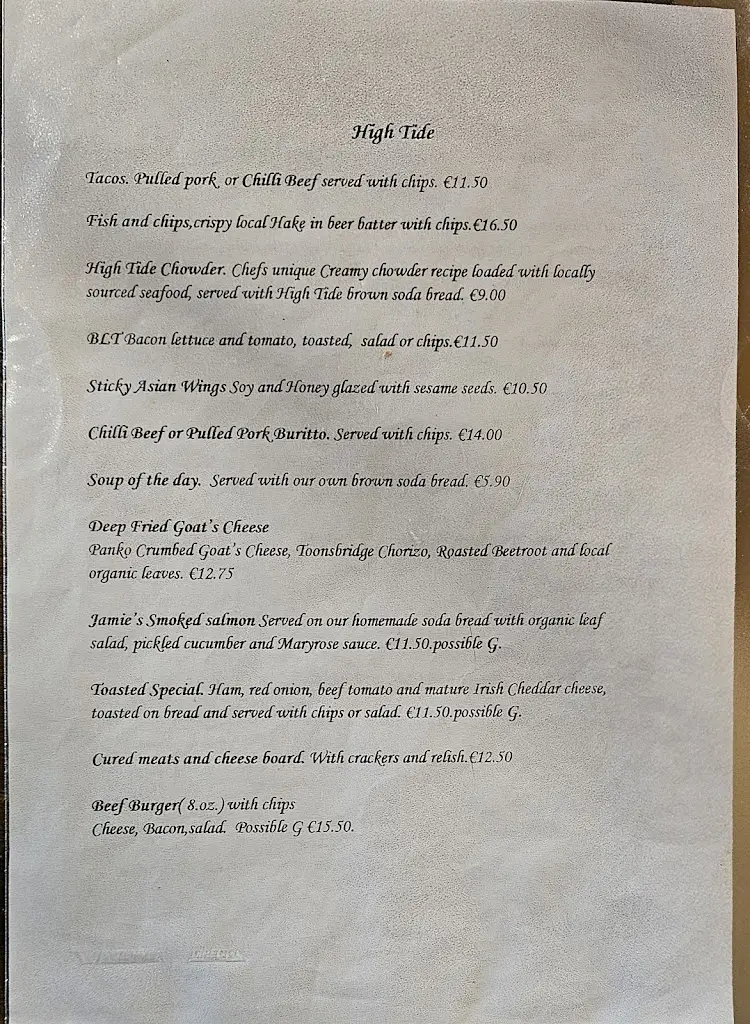Menu_High Tide Kinsale_Kinsale_image_1