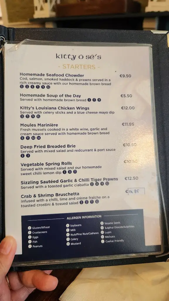 Menu_Kitty Ó Sé’s Bar & Restaurant_Kinsale_imagen_3