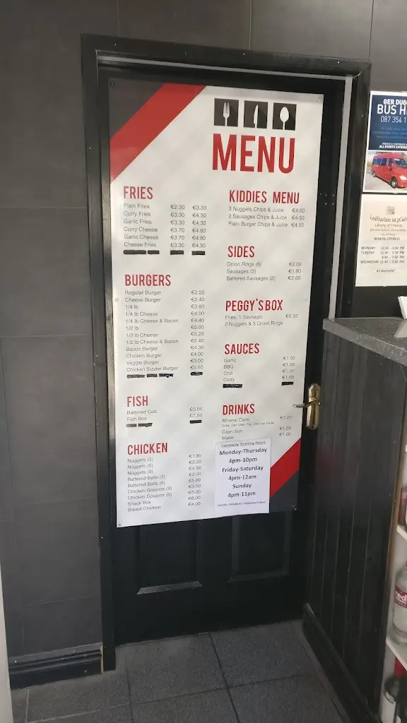 Menu_Peggys Bar and Restaurant_Claregalway_image_3