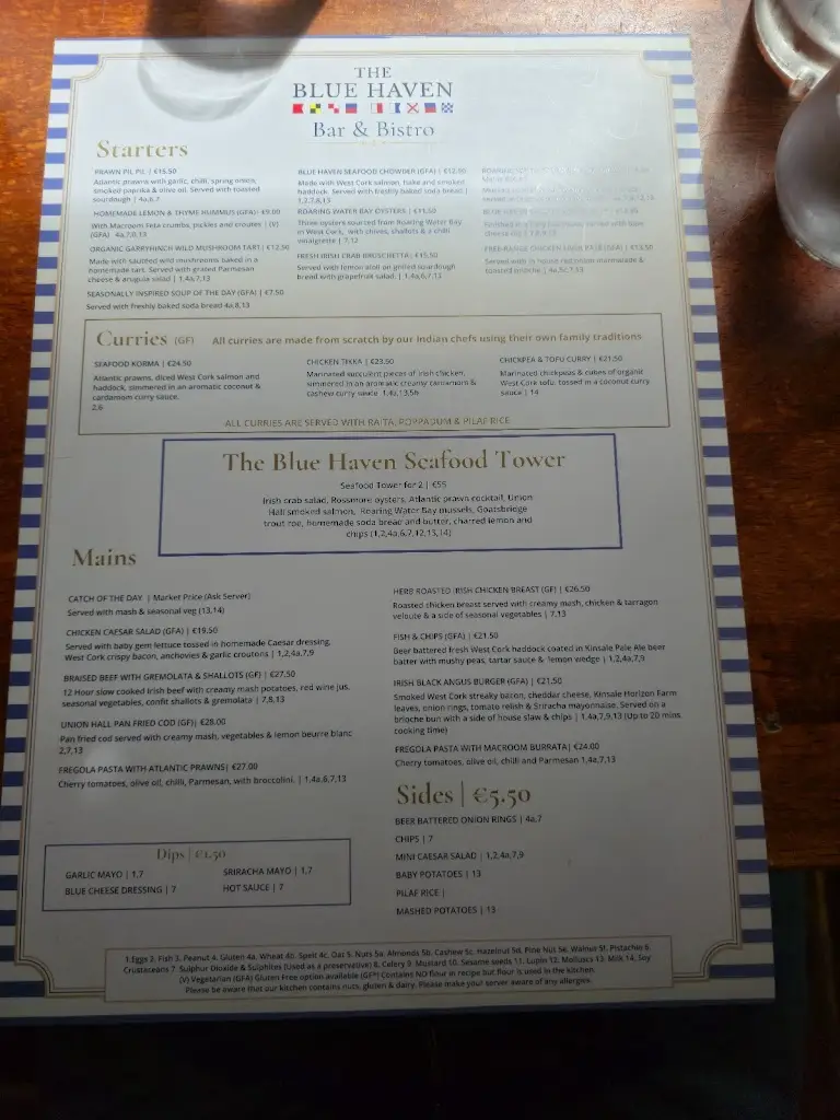 Menu_The Blue Haven Restaurant & Bistro_Kinsale_image_3